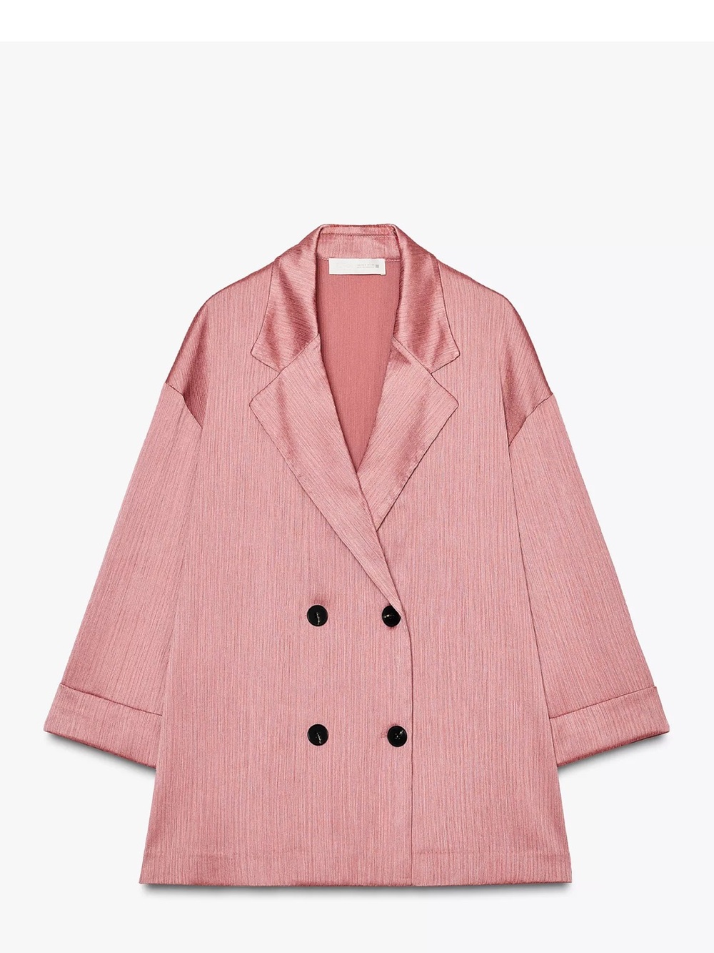 Zara Dusty Pink Double-Breasted Pant Suit